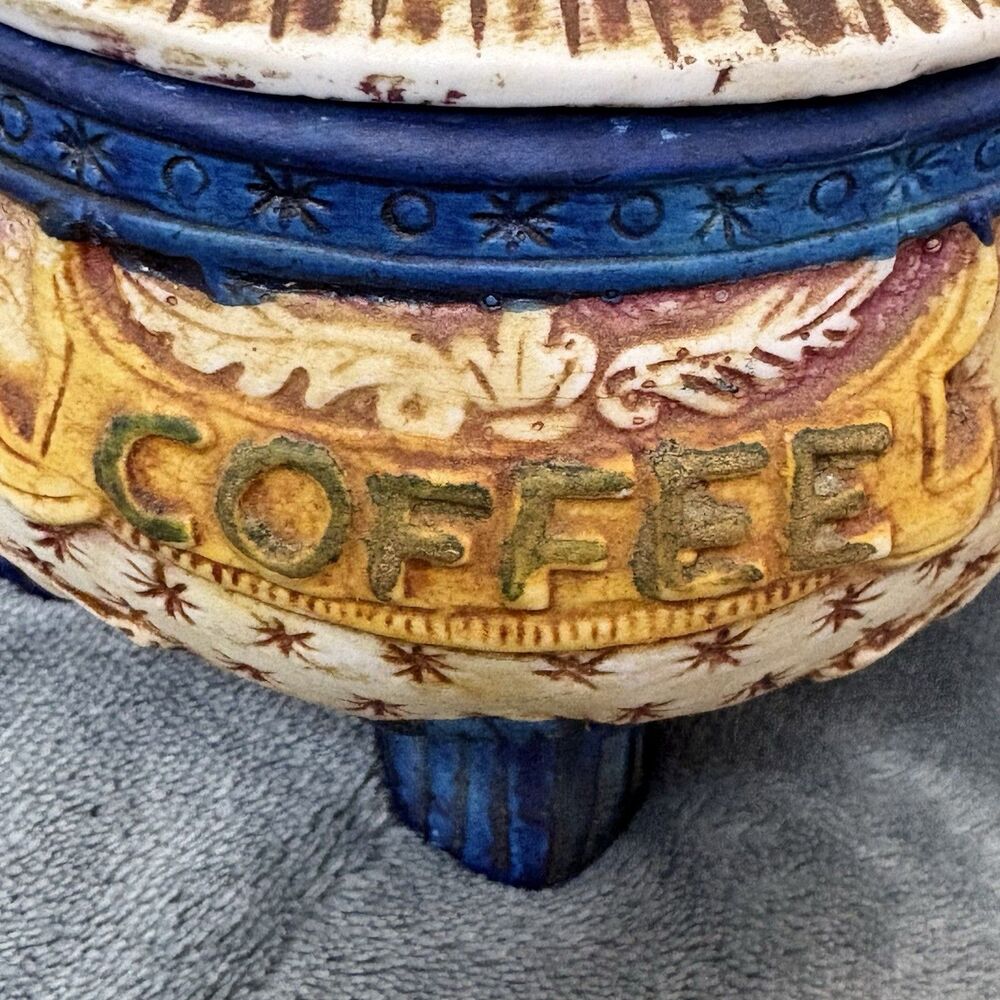 Vintage Ceramic Hand Painted Tea & Coffee Containers - Picture 5 of 15